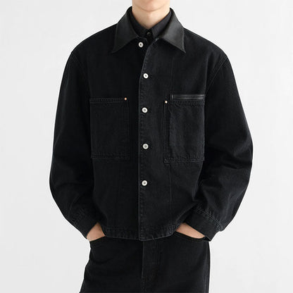 LEMAIRE LEATHER COLLAR WORK JACKET SH1310 LD1075