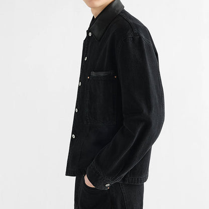 LEMAIRE LEATHER COLLAR WORK JACKET SH1310 LD1075