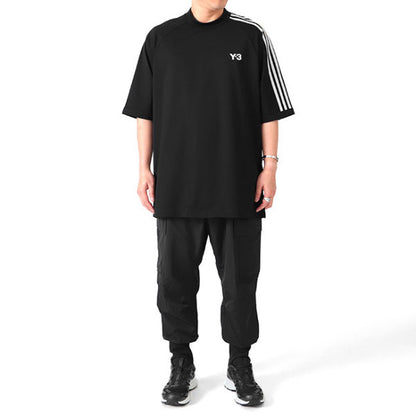 Y-3 ワイスリー 3ストライプス オーバーサイズ ロゴ Tシャツ H63065 HZ8871 **