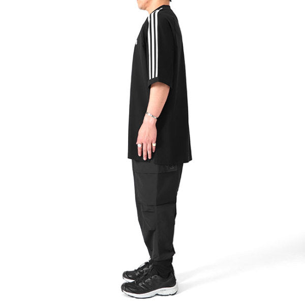 Y-3 ワイスリー 3ストライプス オーバーサイズ ロゴ Tシャツ H63065 HZ8871 **