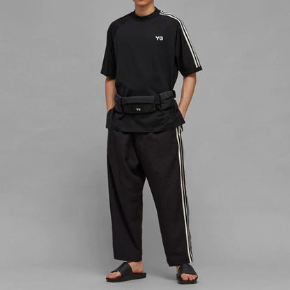 Y-3 ワイスリー 3ストライプス オーバーサイズ ロゴ Tシャツ H63065 HZ8871 **