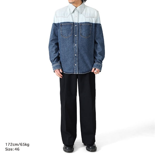 MARNI マルニ グラデーション ウエスタン デニムシャツ CUJU0031A1 USCY67
