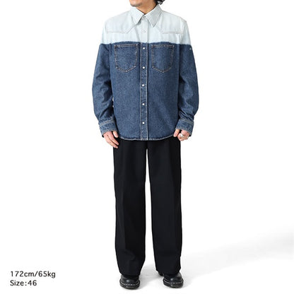 MARNI マルニ グラデーション ウエスタン デニムシャツ CUJU0031A1 USCY67