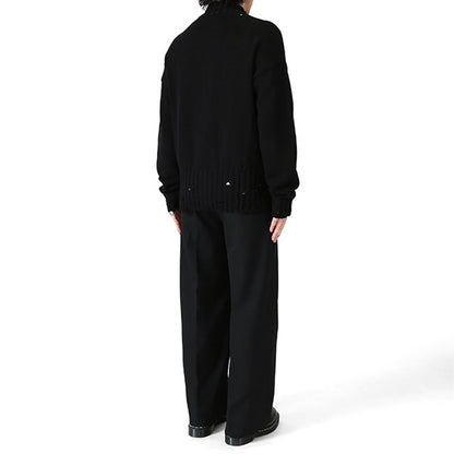 MARNI マルニ スタンドカラー ダメージ コットンニット ジップカーディガン CDMG0188A0 UFC652