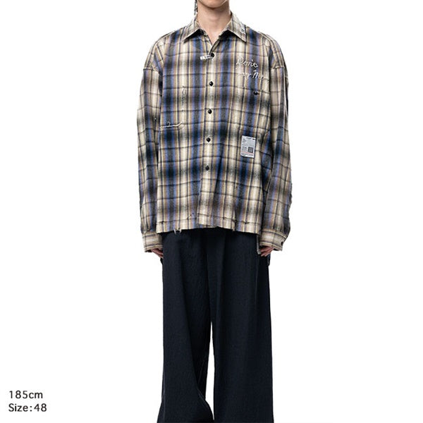 Maison MIHARA YASUHIRO ミハラヤスヒロ ヴィンテージライク チェックシャツ J16SH181