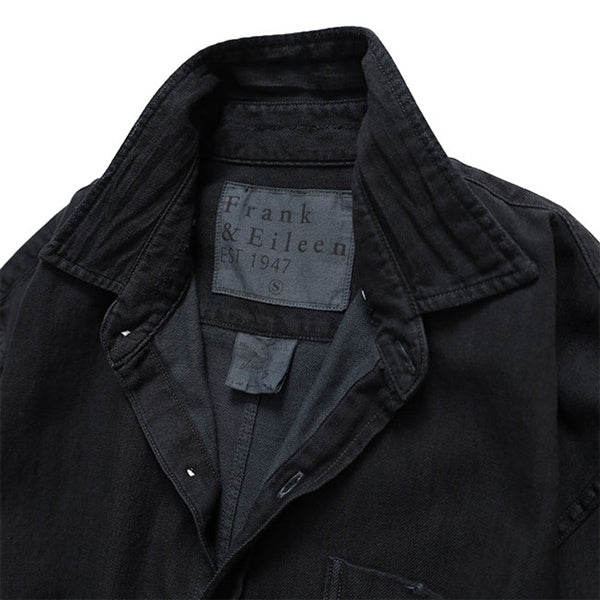 Frank＆Eileen フランク＆アイリーン LUKE 0BVD ルーク ブラック デニムシャツ 4220700208