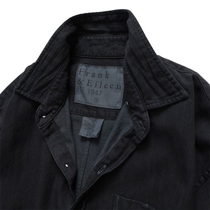 Frank＆Eileen フランク＆アイリーン LUKE 0BVD ルーク ブラック デニムシャツ 4220700208