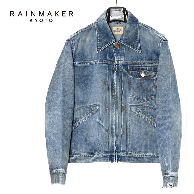 [予約商品] RAINMAKER × Wrangler レインメーカー ラングラー コラボ ダメージデニム カウボーイジャケット RM231-034