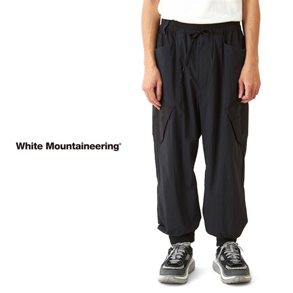 White Mountaineering BLK ホワイトマウンテニアリング ワイド カーゴ ジョガーパンツ BK2371402