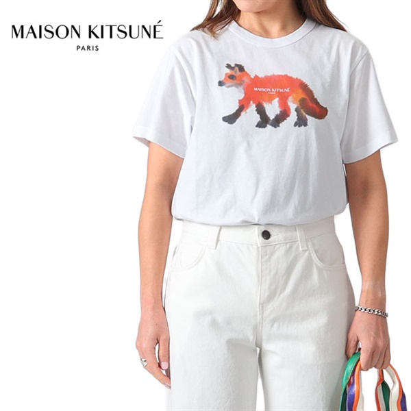 Maison Kitsune × Rop Van Mierlo メゾンキツネ ロプヴァンミエルロ コラボ フォックスロゴ Tシャツ KW00110KJ0008