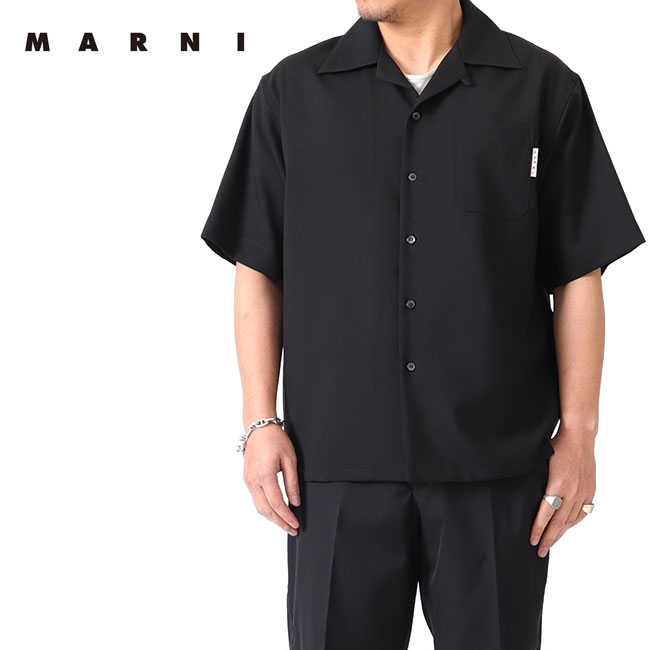 MARNI マルニ トロピカルウール オープンカラー ボーリングシャツ CUMU0213A0 TW839 00B99
