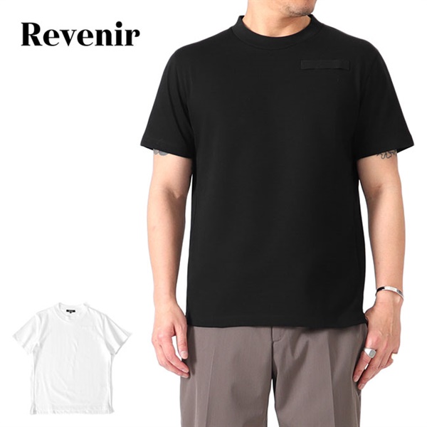 REVENIR リブニール スビンギザコットン クルーネック Tシャツ INT-001