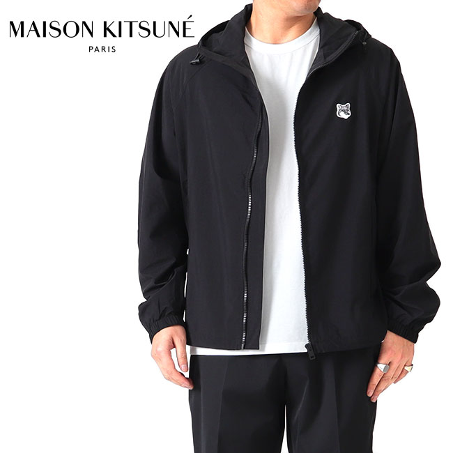 Maison Kitsune メゾンキツネ フォックスヘッドロゴ テクニカル ウィンドブレーカー KM02228WQ0010