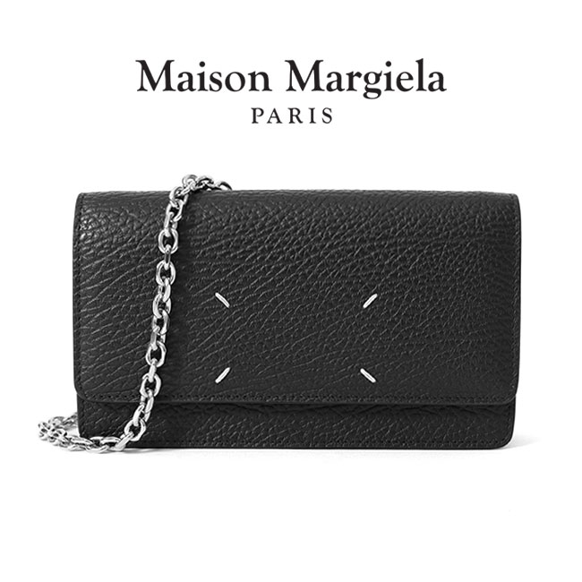 Maison Margiela メゾンマルジェラ グレインレザー チェーン ロングウォレット SA3UI0008 P4455