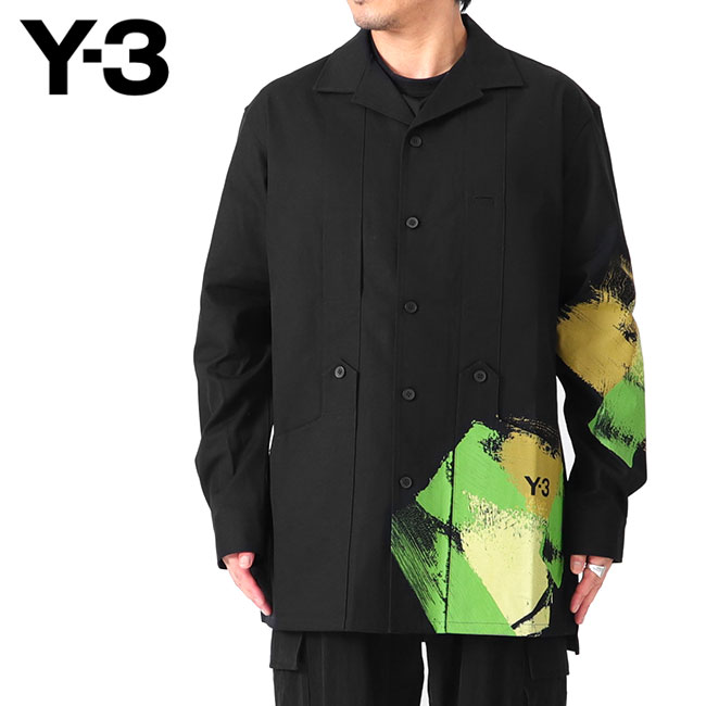 Y-3 ワイスリー グラフィックプリント ワークシャツ IP7948