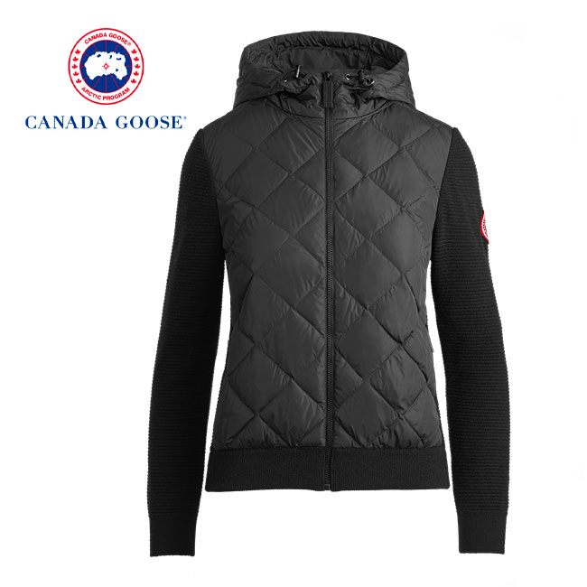 CANADA GOOSE Ji_O[X Hybridge Quilted Knit Hoody jbg~Cg_E t[ht LgWPbg 6800L