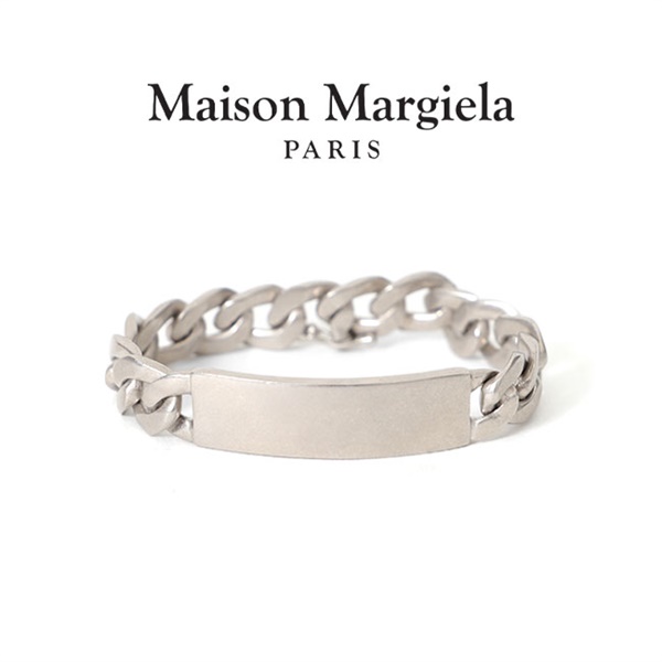 Maison Margiela メゾンマルジェラ シルバー ID プレート チェーンブレスレット SI8UY0004 SV0130
