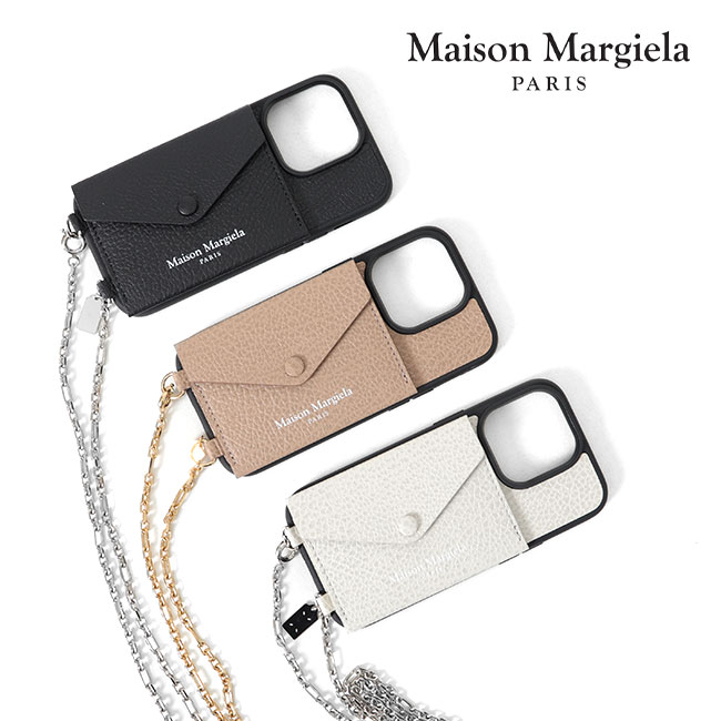 Maison Margiela メゾンマルジェラ チェーンストラップ iPhone14Pro アイフォンケース SA1VZ0023 P642
