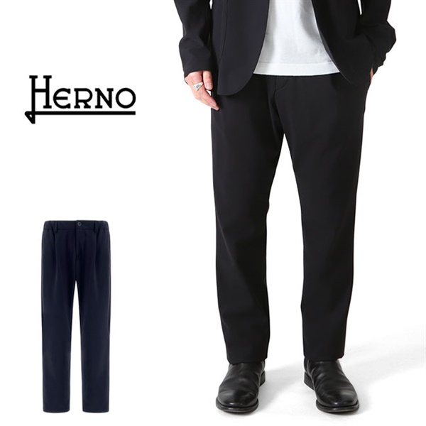 HERNO ヘルノ Light Scuba ストレッチジャージー スラックスパンツ PT000051U-12359S