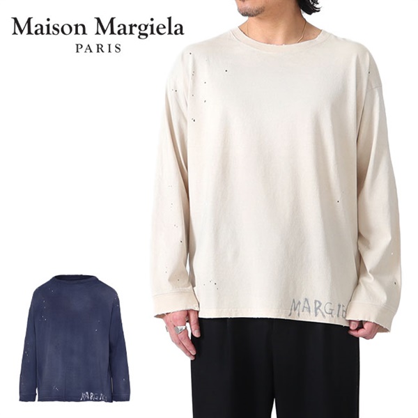 Maison Margiela メゾンマルジェラ ラウンドネック ビンテージ ロングスリーブTシャツ S50GC0696 S24567