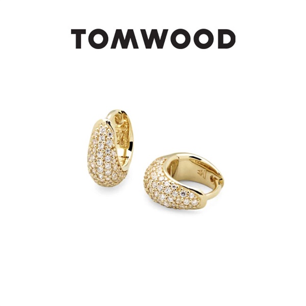 TOMWOOD gEbh Ice Huggies Pave Gold ACX nM[ sAX 100527 **