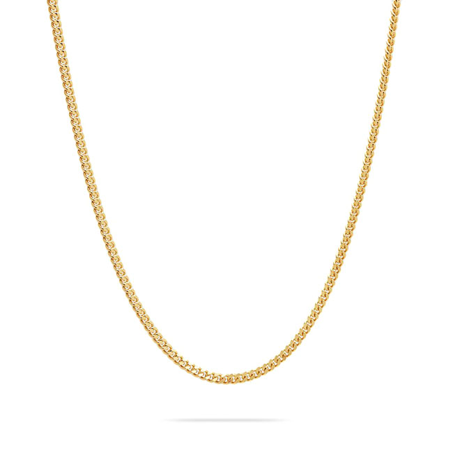 TOMWOOD gEbh Curb Chain M Gold-18 S[h J[u`F[ lbNX 100266 **