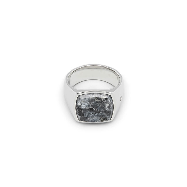 TOMWOOD トムウッド Cushion Larvikite クッション ラルビカイト リング 101504 **