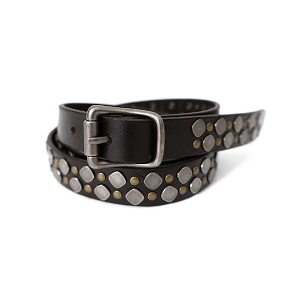 LEMAIRE �����[�� RIO STUDS BELT 20 �J�E���U�[ ���I �X�^�b�Y�x���g BE0006 LL0055 **