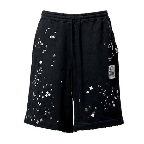 Maison MIHARA YASUHIRO ���]���~�n�����X�q�� Embellished Sweat Shorts �G���x���b�V���h �X�E�F�b�g�V���[�c J16SP742