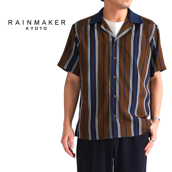 RAINMAKER レインメーカー ニットカラー オープンカラーシャツ RM181-035 開襟シャツ (メンズ)