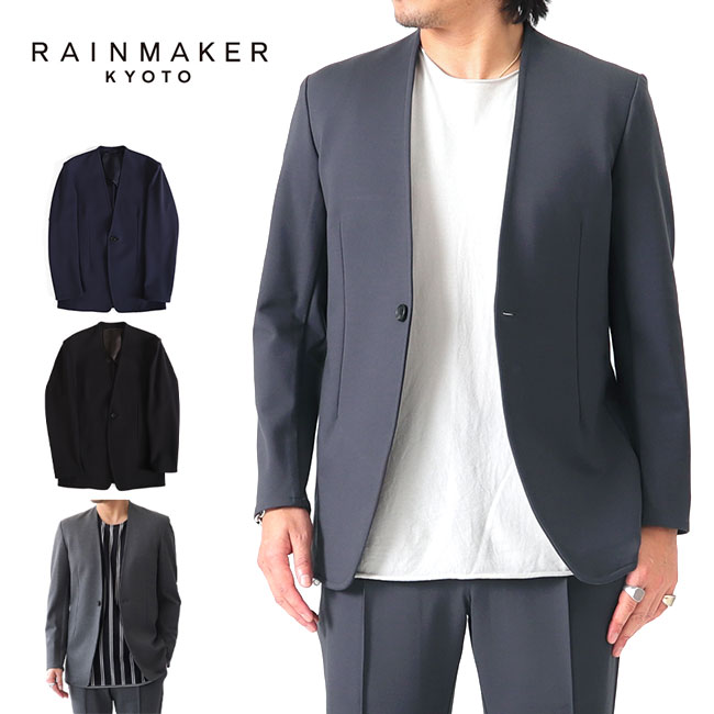 RAINMAKER C[J[ Xgb` m[J[WPbg ARWPbg PONTE ROMA NO COLLAR JACKET X[c Y