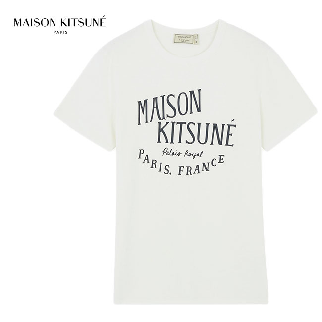 Maison Kitsune メゾン キツネ パレロワイヤル ロゴTシャツ AM00100KJ0008