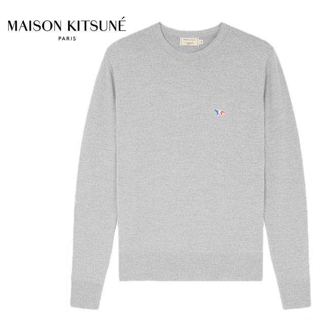 Maison Kitsune メゾン キツネ フォックスロゴ ハイゲージニットセーター AU00501KT1003