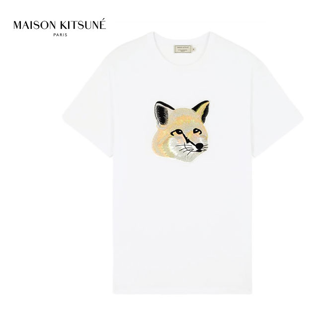 Maison Kitsune メゾン キツネ ビッグ パステルフォックスヘッド ロゴTシャツ EM00153KJ0010