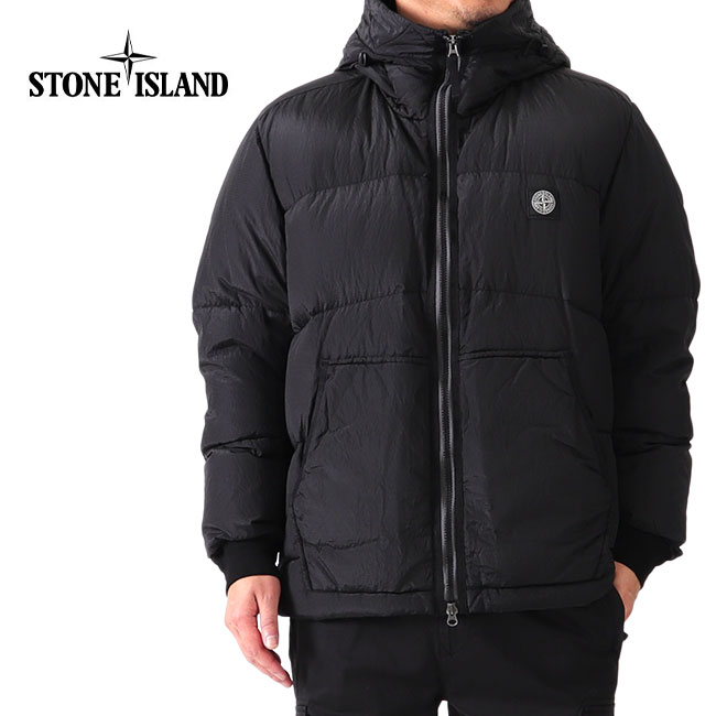 [TIME SALE] Stone Island ストーンアイランド 胸ロゴ ナイロンメタル フード付き ダウンジャケット 711540532