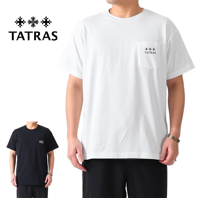 TATRAS タトラス バックロゴ 胸ポケット Tシャツ MTAT21S8122-M