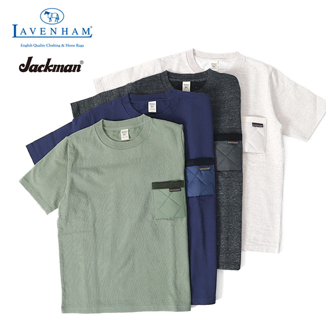 LAVENHAM × JACKMAN ラベンハム ジャックマン コラボ 胸ポケットTシャツ SLM8000