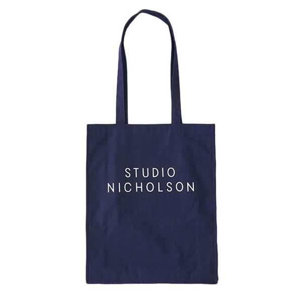 STUDIO NICHOLSON スタジオニコルソン コットンキャンバス ロゴ トートバッグ 小 SNW-406