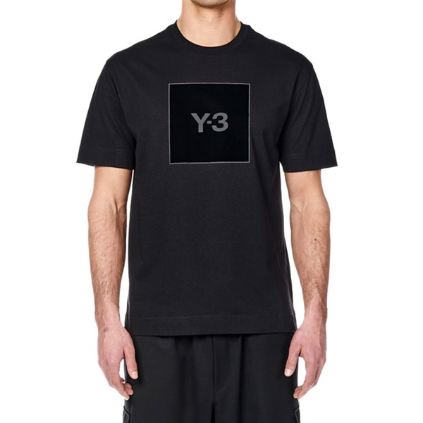 Y-3 ワイスリー スクエアラベルロゴ Tシャツ HB3332