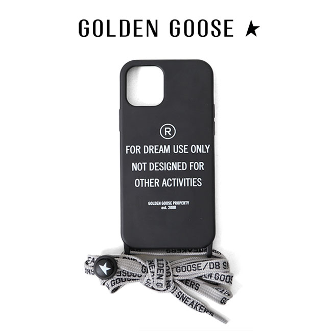 Golden Goose ゴールデングース ストラップ付き グラフィック アイフォンケース iphone12 pro iphone12