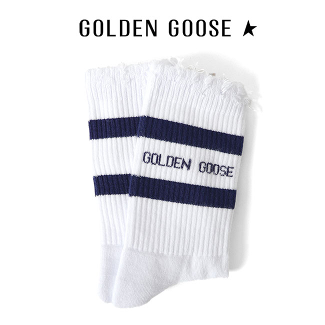 Golden Goose ゴールデングース ロゴ ソックス P000487
