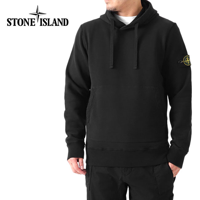 Stone Island ストーンアイランド ロゴパッチ ガーメントダイ プルオーバー スウェットパーカー 751564120
