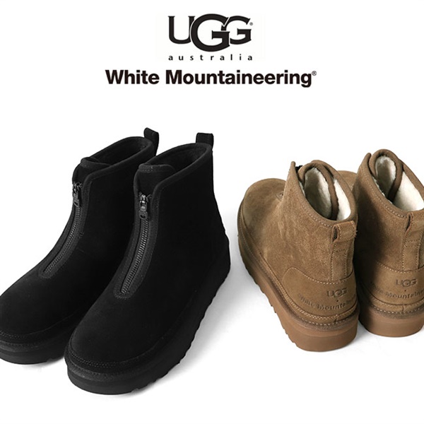 White Mountaineering × UGG ホワイトマウンテニアリング アグ Harkley Zip センタージップ ムートンブーツ WM2173807