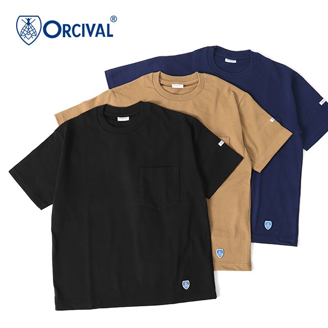 ORCIVAL オーシバル 胸ポケット Tシャツ 無地 ボーダー RC-9166