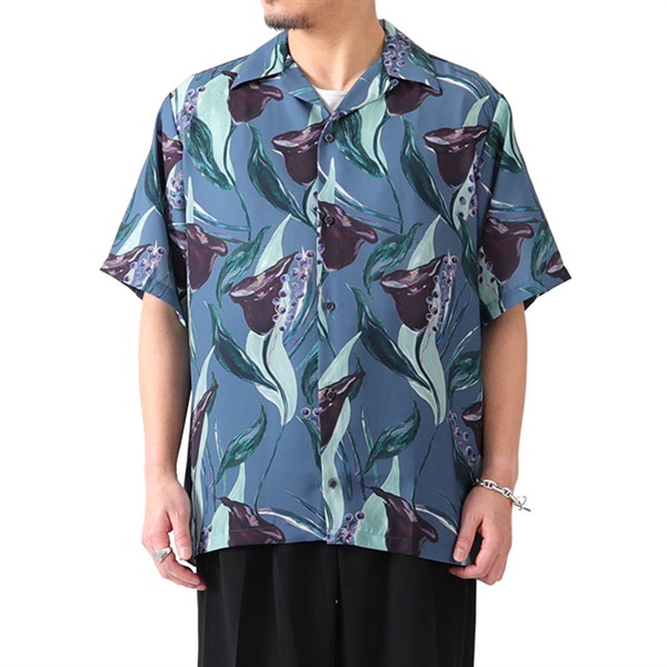 RAINMAKER レインメーカー 花柄 オープンカラーシャツ RM221-038