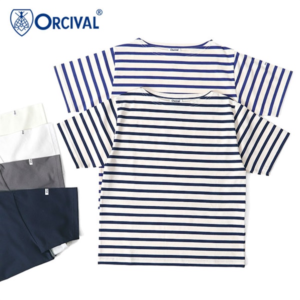 ORCIVAL オーシバル スビンジャージ ボートネック Tシャツ OR-C0070 SOE