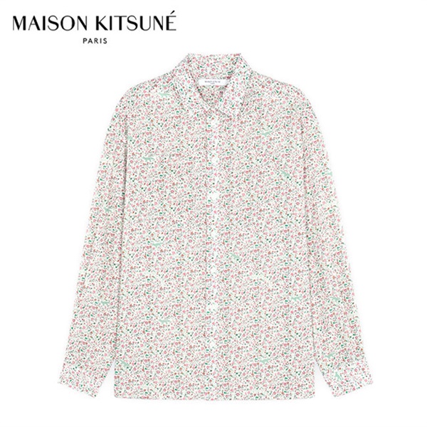 [TIME SALE] Maison Kitsune × OLYMPIA メゾンキツネ オリンピア コラボ ルーズフィット フラワーシャツ IM00461WC4012