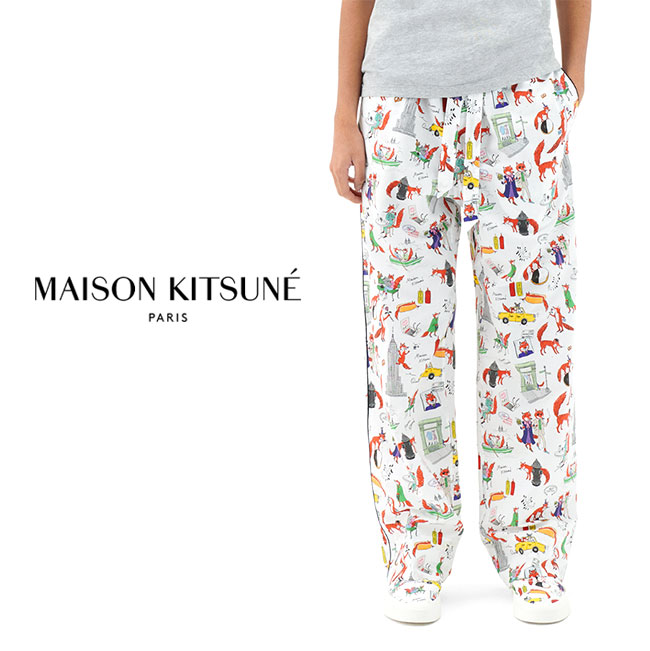 Maison Kitsune × OLYMPIA メゾンキツネ オリンピア コラボ パジャマパンツ IU01158WC4011