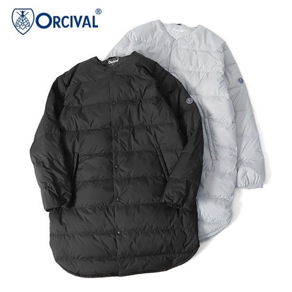 [予約商品] ORCIVAL オーシバル カラーレス キルティング ダウンコート OR-A0221 DPL 中綿