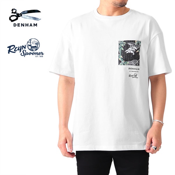 DENHAM × Reyn spooner デンハム レインスプーナー 胸ポケット オーバーサイズ Tシャツ DXRS BOX TEE HJ